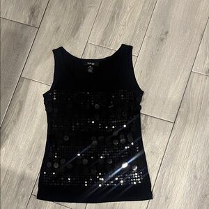 Black Sequin Tank Top size PP